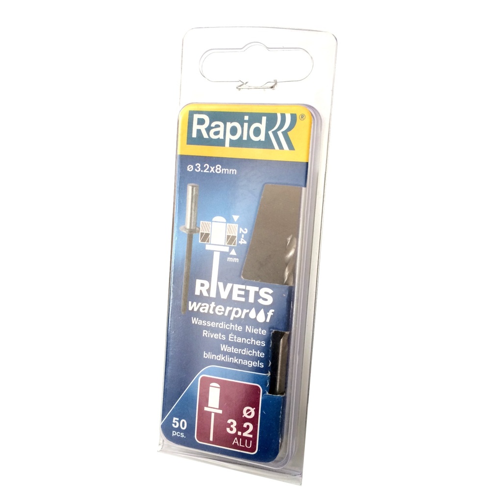 Wateproof rivets 4.8 * 14 mm, 50 pcs.
