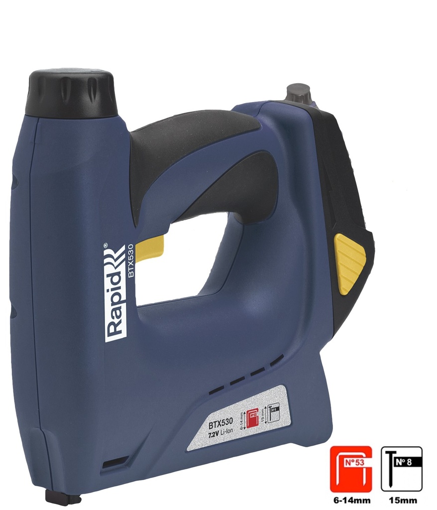 Rapid akuga klambripüstol BTX530, tüüp 53