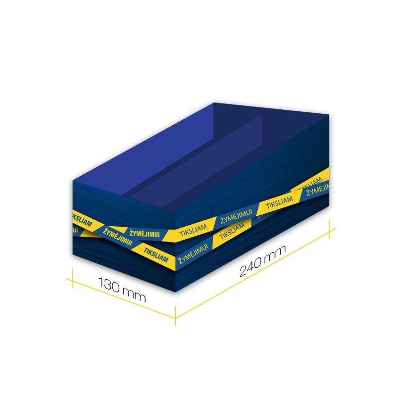 Cardboard pencil box, 24 cm