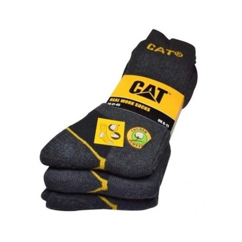 Töösokid CAT DYP597, hall, 41/45, 3 paari