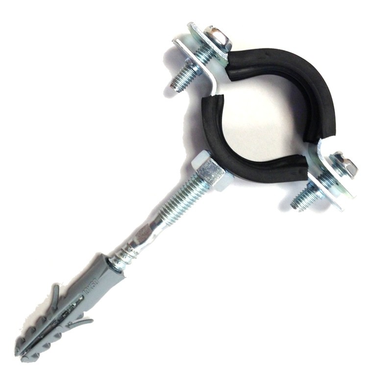 SPECIALIST+ pipe bracket with rubber, 20-25 mm, 1/2"