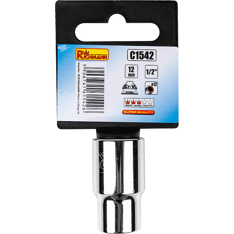 Twelve-angle socket 24 mm CV 1/2" "Richmann"