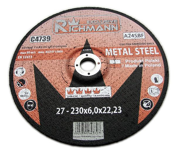 Metalo šlifavimo diskas 230/6