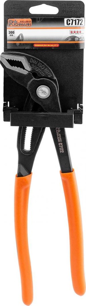 Plumbing pliers with push-button lock 300 mm