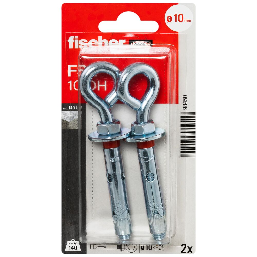 Fischer ankeris su O formos kabliu FSL 10 OH 2vnt.