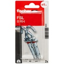 Fischer anchor with C-shaped hook FSL 8  RH  2pcs.