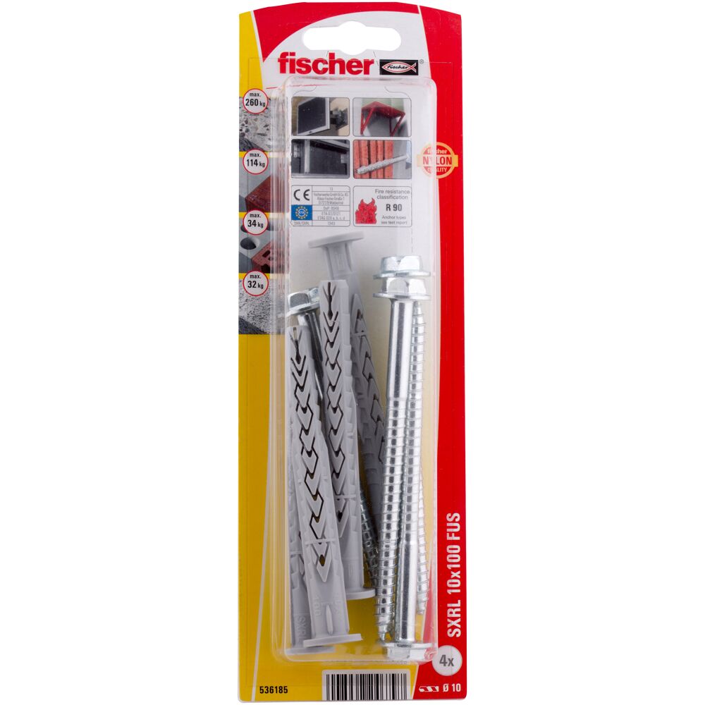 FRAME FIXING SXRL 10 x 100 FUS 4 pcs.