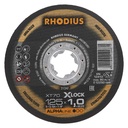 Met.pj. diskas XT70 125x1,0x22,23 X-LOCK