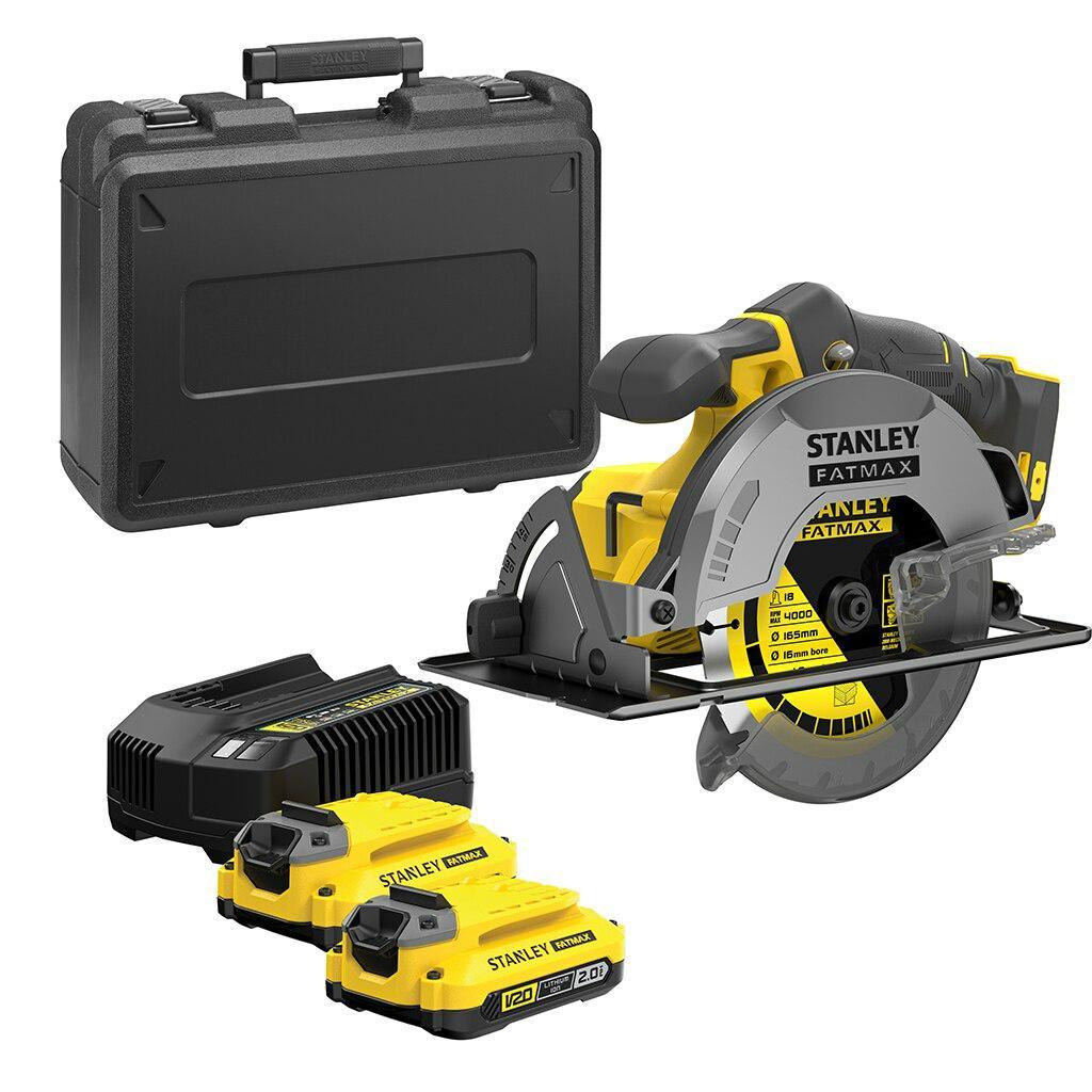 Circular saw Stanley V20, 190 MM. 2x4,0Ah
