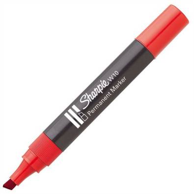 Markeris „Sharpie" raud. sp., W10 plokšč.