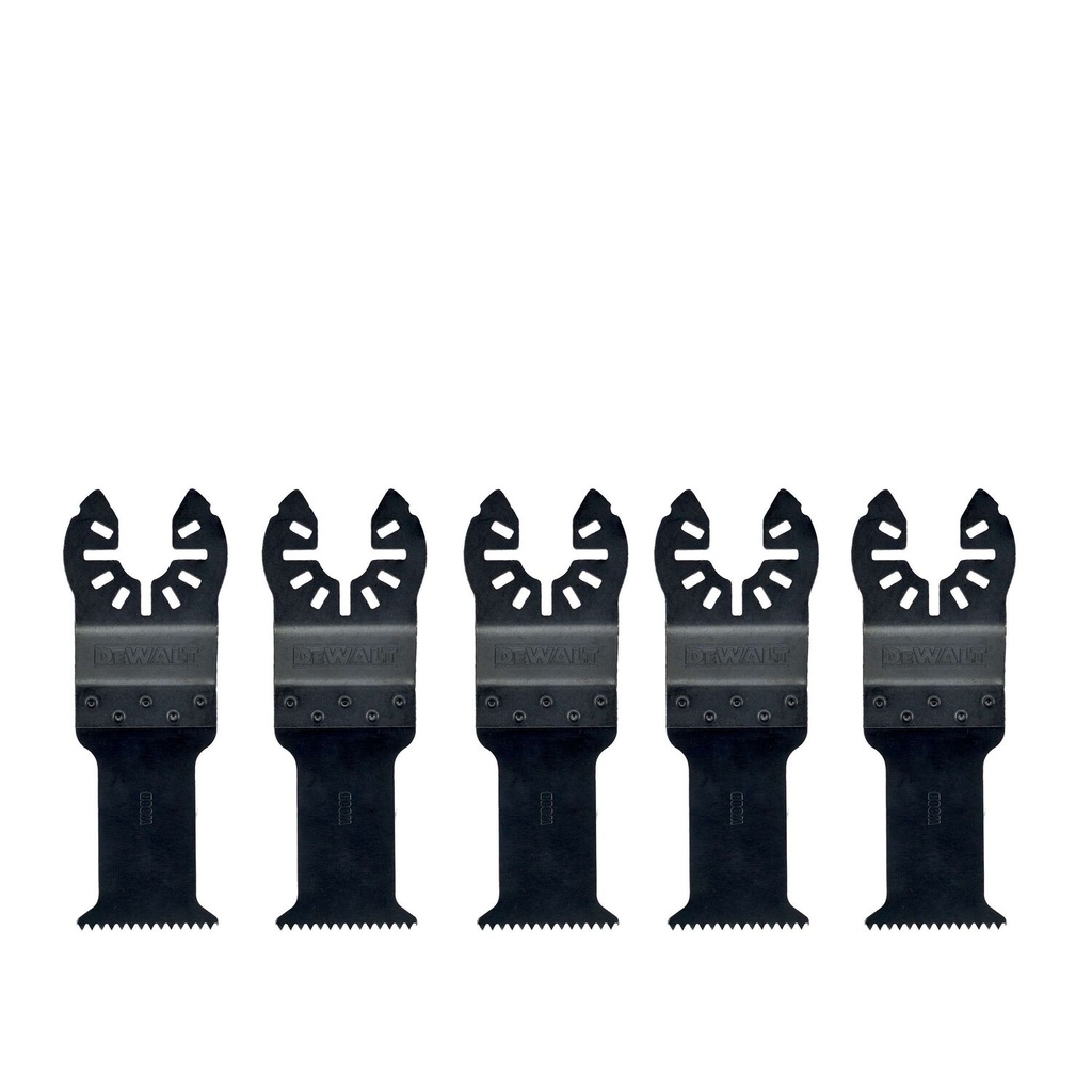 Daudzfunkcionāla instrumenta asmeņi 30 mm x 43 mm, DeWALT, 5 gab.