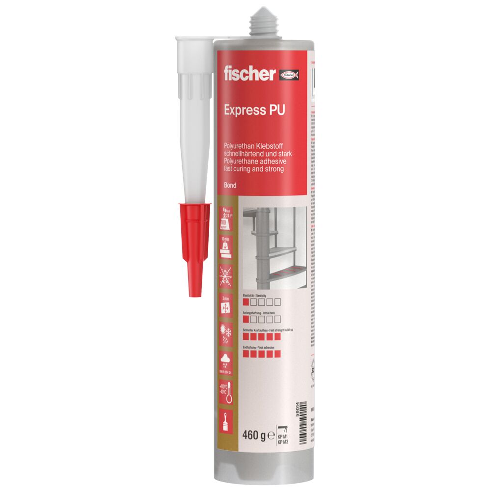 Polüuretaanliim EXPRESS PU, beež, 310 ml, FISCHER