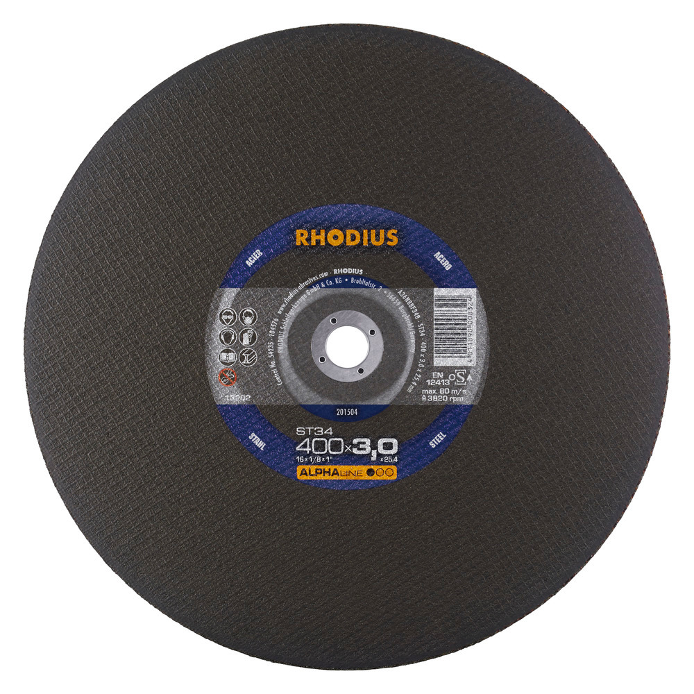 Metal cutting blade ST34 400x3x25,4 mm