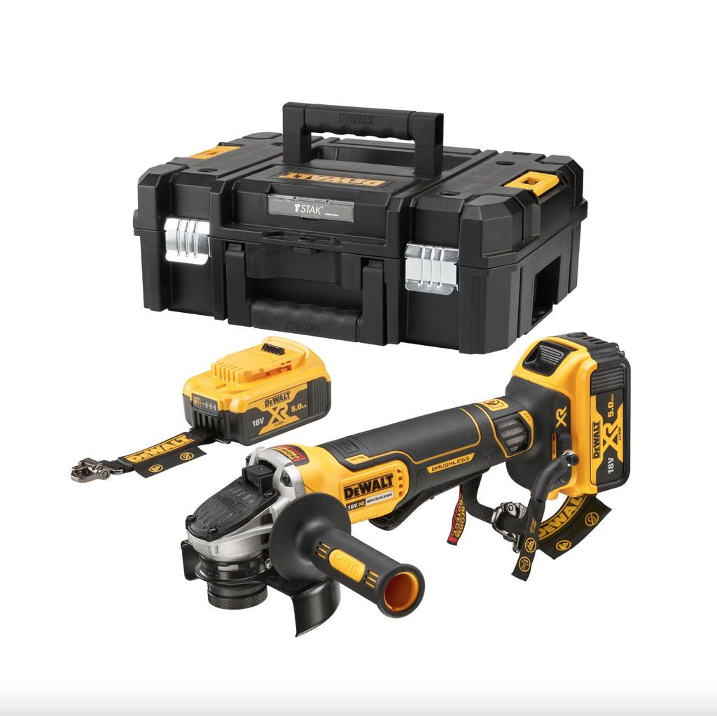 Akunurklihvija DeWalt DCG406P2LRT-QW; 18V 2x5,0Ah