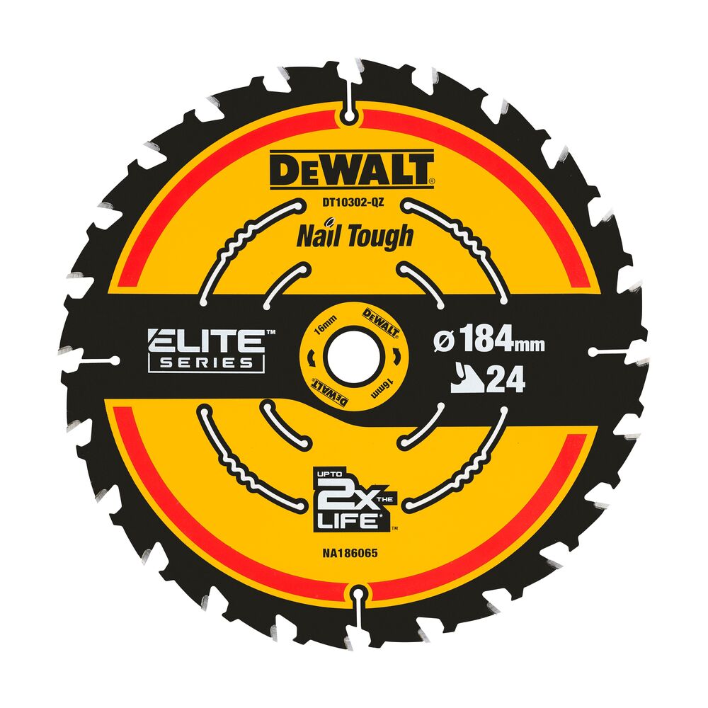 Pjov. diskas medienai DeWalt ELITE CSB 184x16mm 24T