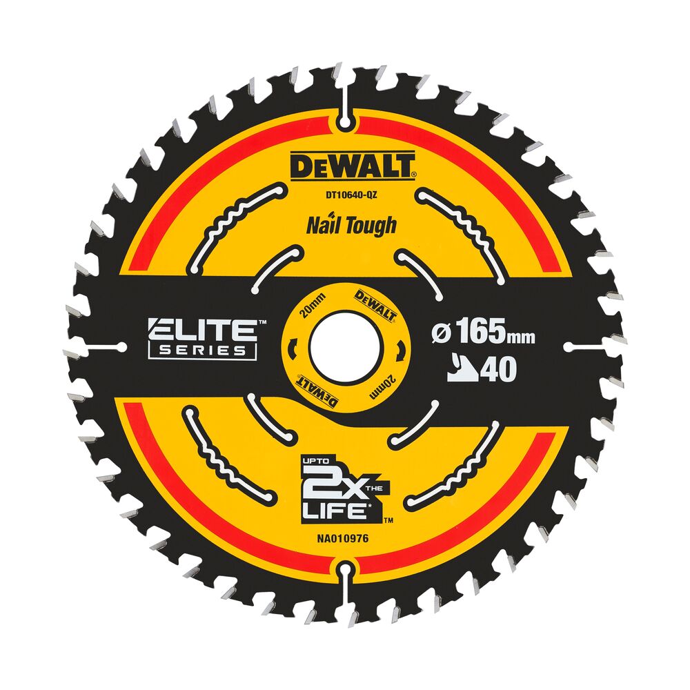 Ripzāģis kokam DeWalt ELITE CSB 165x20mm 40T 