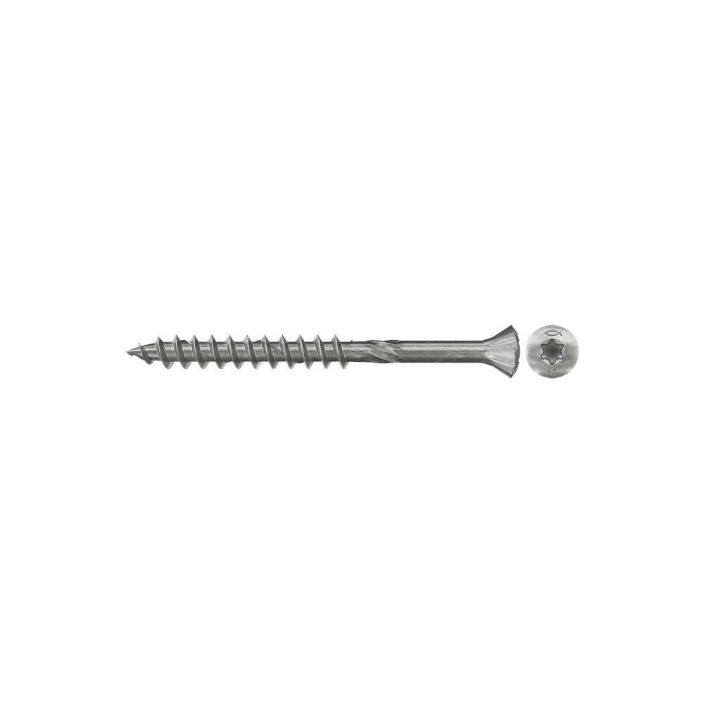 Wooden facade screws FISCHER 4,5 x 60 A2, 200 pcs.
