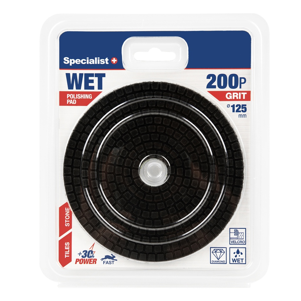 SPECIALIST+ diamond polishing pad, 125 mm, 200P