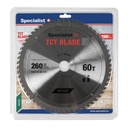 SPECIALIST+ TCT blade, 260x60Tx30 mm