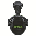 Dielectric helmet earmuffs UVEX K10H SNR, 28 dB