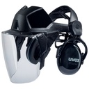 Faceguard visor with earmuffs UVEX Pheos