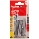 Fischer tüübel kruviga SX Plus S 12x60 mm, 3 tk