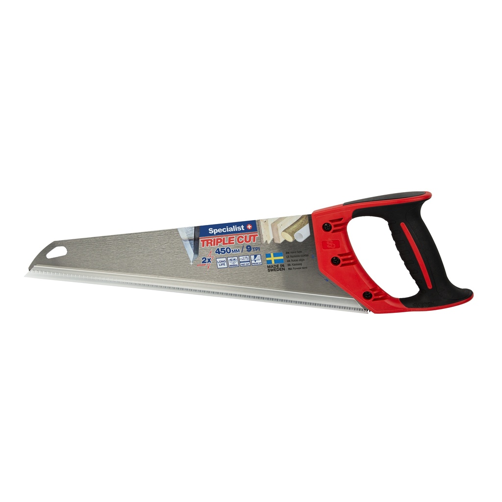SPECIALIST+ hand saw TRIPLE CUT 450mm, 9TPI