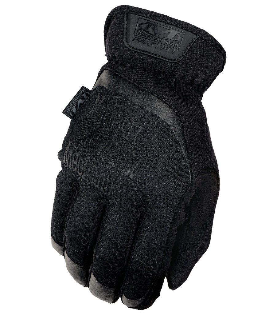 Gloves Mechanix FastFit® black, size XL. Ruched cuff, 0.6 mm artificial leather, TrekDry®, touchscreen technology