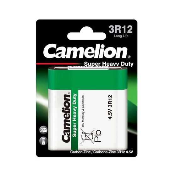 Patarei süsinik-tsink, 3R-12, 4,5V, CAMELION, 1 tk