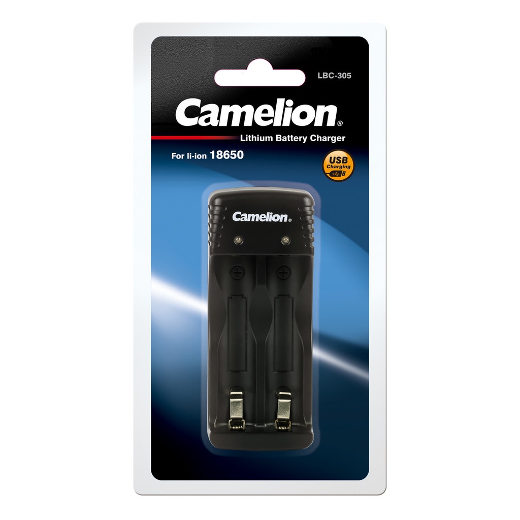 Charger LBC-305 for Li-ion 18650 batteries, CAMELION