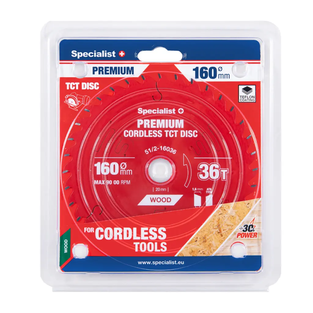 Griešanas disks 160x36Tx20mm, Cordless PREMIUM, SPECIALIST+