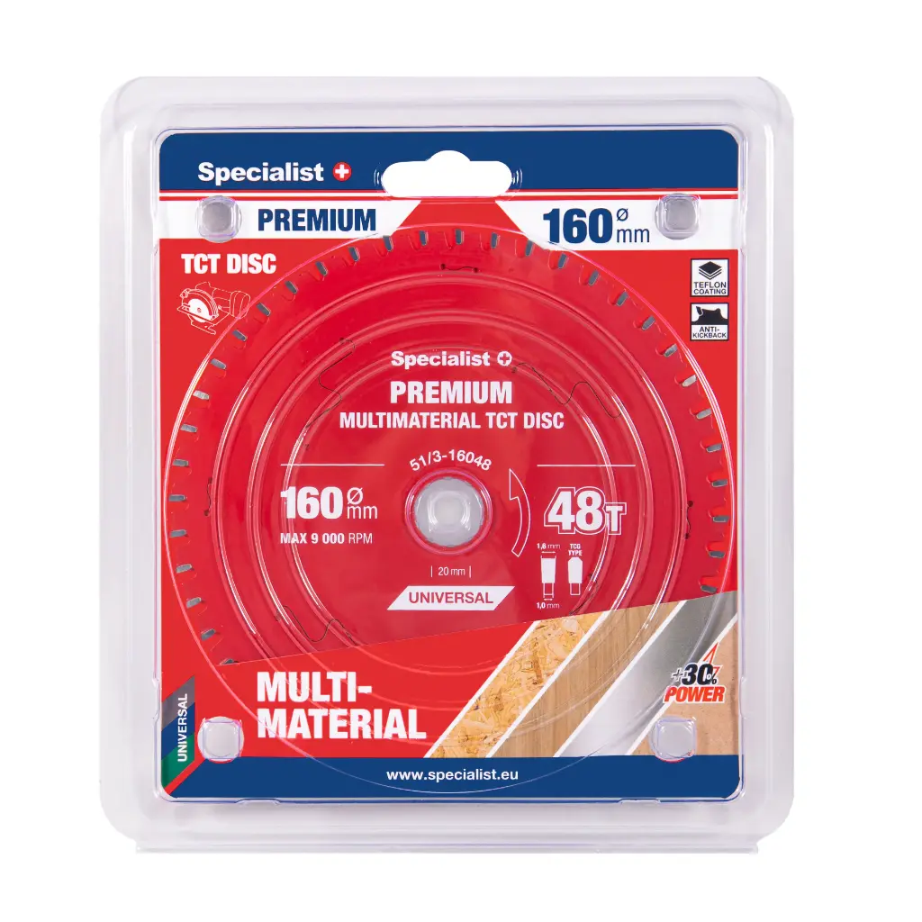Saeketas 160x48Tx20mm, Multimaterial PREMIUM, SPECIALIST+