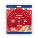 Cutting disc 184x48Tx20/16mm, Multimaterial PREMIUM, SPECIALIST+