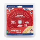 Saeketas 190x48Tx30mm, Cordless PREMIUM, SPECIALIST+