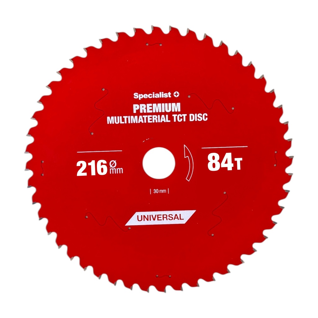 Cutting disc 216x84Tx30mm, Multimaterial PREMIUM, SPECIALIST+ 