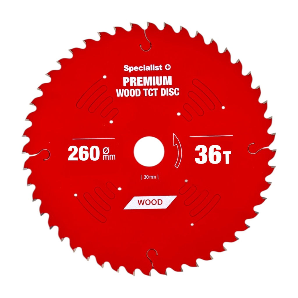 Cutting disc 260x36Tx30mm, Wood PREMIUM, SPECIALIST+ 