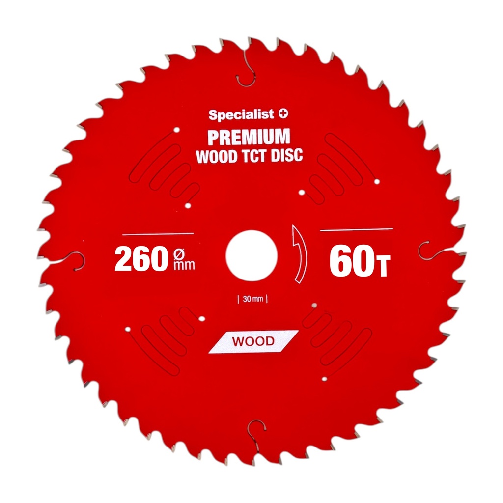 Cutting disc 260x60Tx30mm, Wood PREMIUM, SPECIALIST+ 