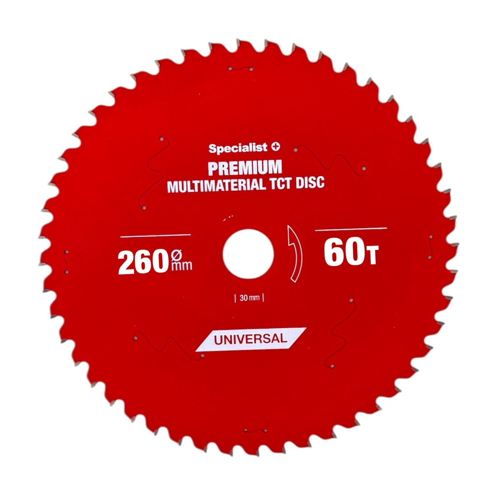 Cutting disc 260x60Tx30mm, Multimaterial PREMIUM, SPECIALIST+ 