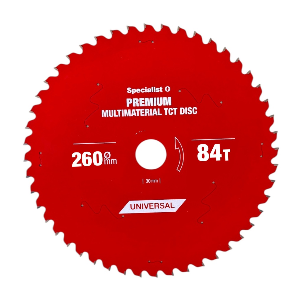 Cutting disc 260x84Tx30mm, Multimaterial PREMIUM, SPECIALIST+ 