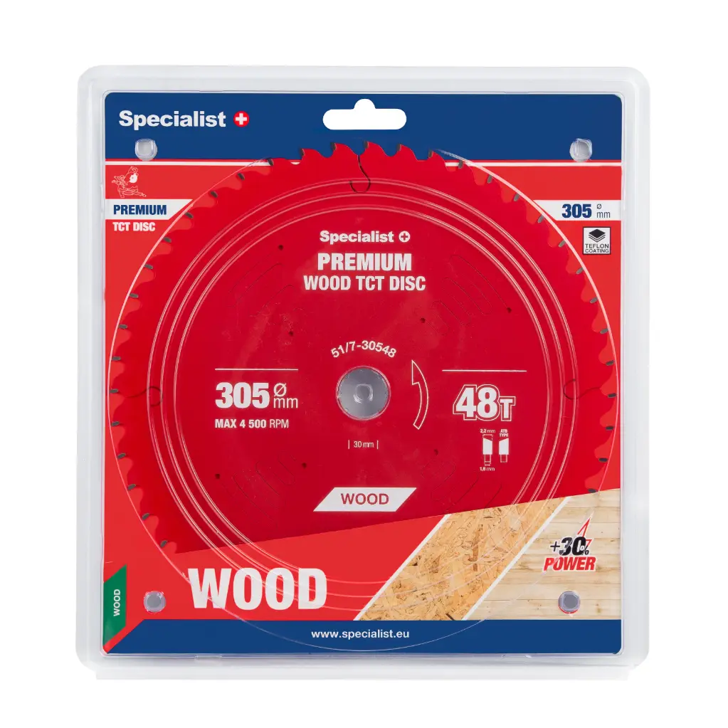 Pjovimo diskas 305x48Tx30mm, Wood PREMIUM, SPECIALIST+ 