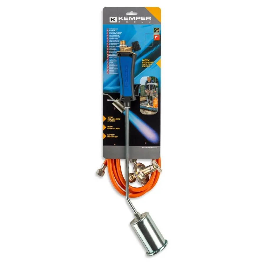 Burner 52 cm, with 5 m hose and regulator, Kemper