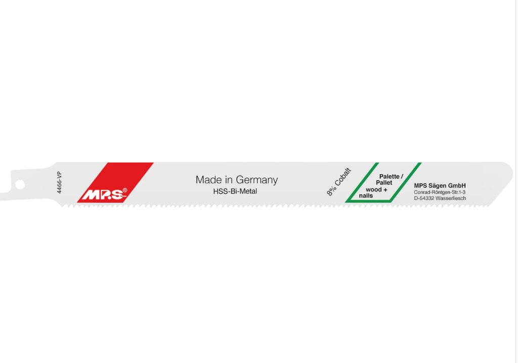 Pjūkleliai paletėms 10-14TPI 195 mm. MPS