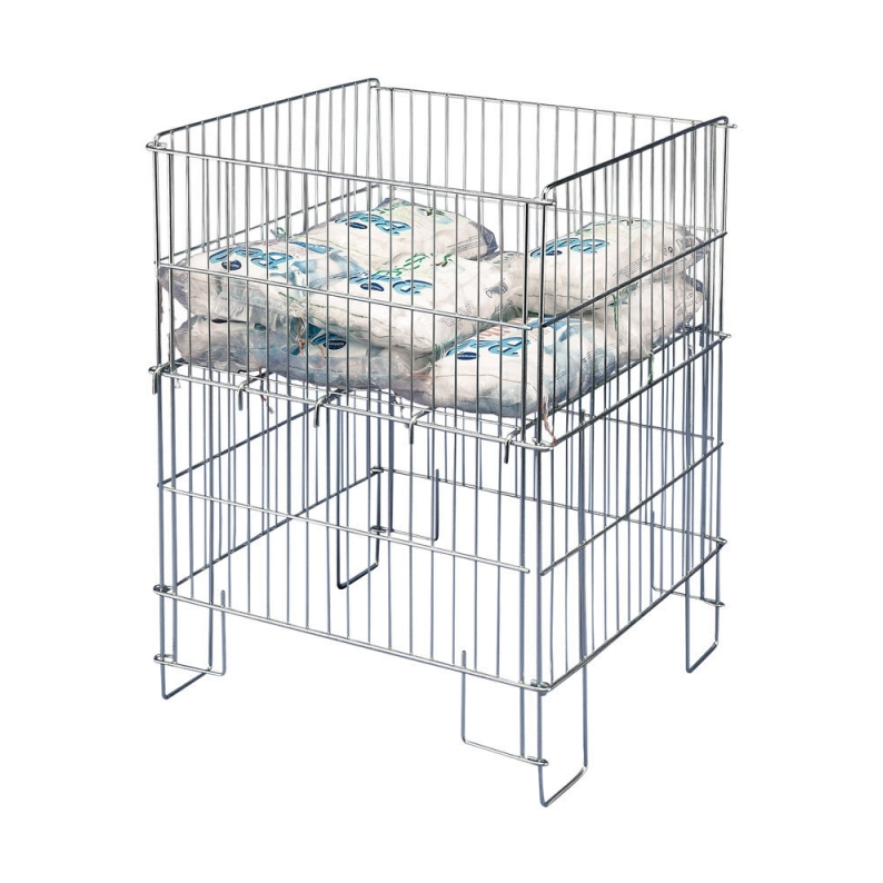 Wire clearance bin, 55x55x77 cm