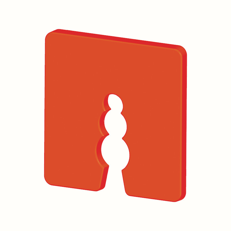 Plastic leveling shims 50x50x3 DW, WKRET-MET, 50pcs.