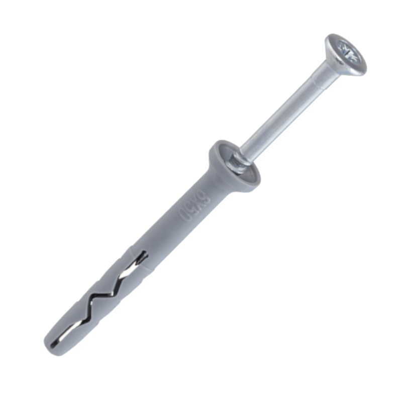 Hammer drive fixing plug 6x80-ZnG SM, WKRET-MET, 100pcs.