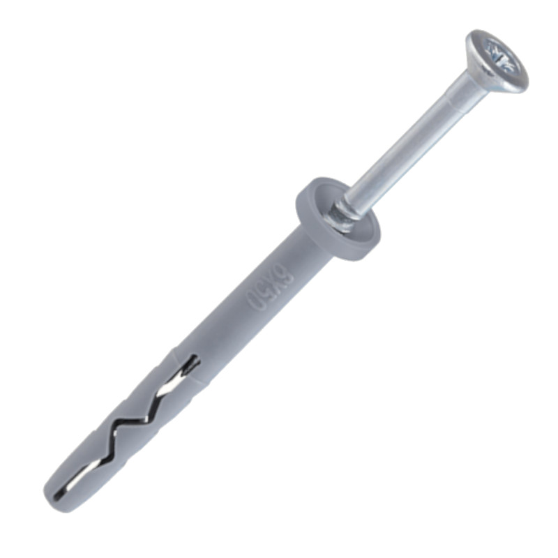 Hammer drive fixing plug 6x40-ZnG SMK, WKRET-MET, 200pcs.