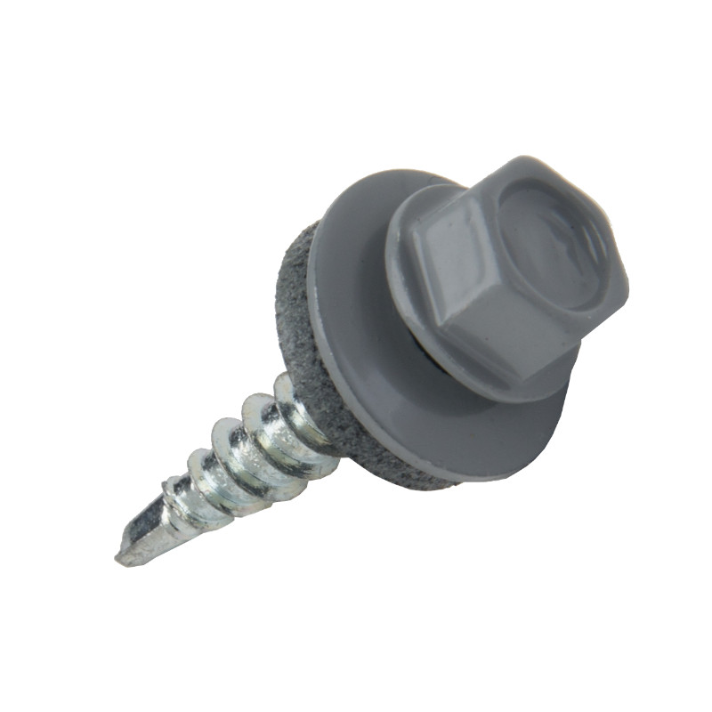 Roofing self-drilling screw for metal  4,8x19-Zn RAL7016, WF, WKRET-MET, 250pcs.