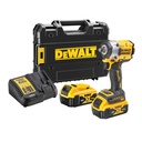 Smūginis veržliasukis 1/2, DCF922P2T 18V, 2x5 Ah,  DeWALT