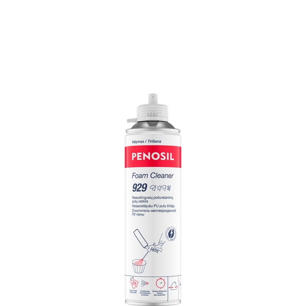 Tardumata ehitusvahu puhastaja Foam Cleaner 929, 500 ml, PENOSIL