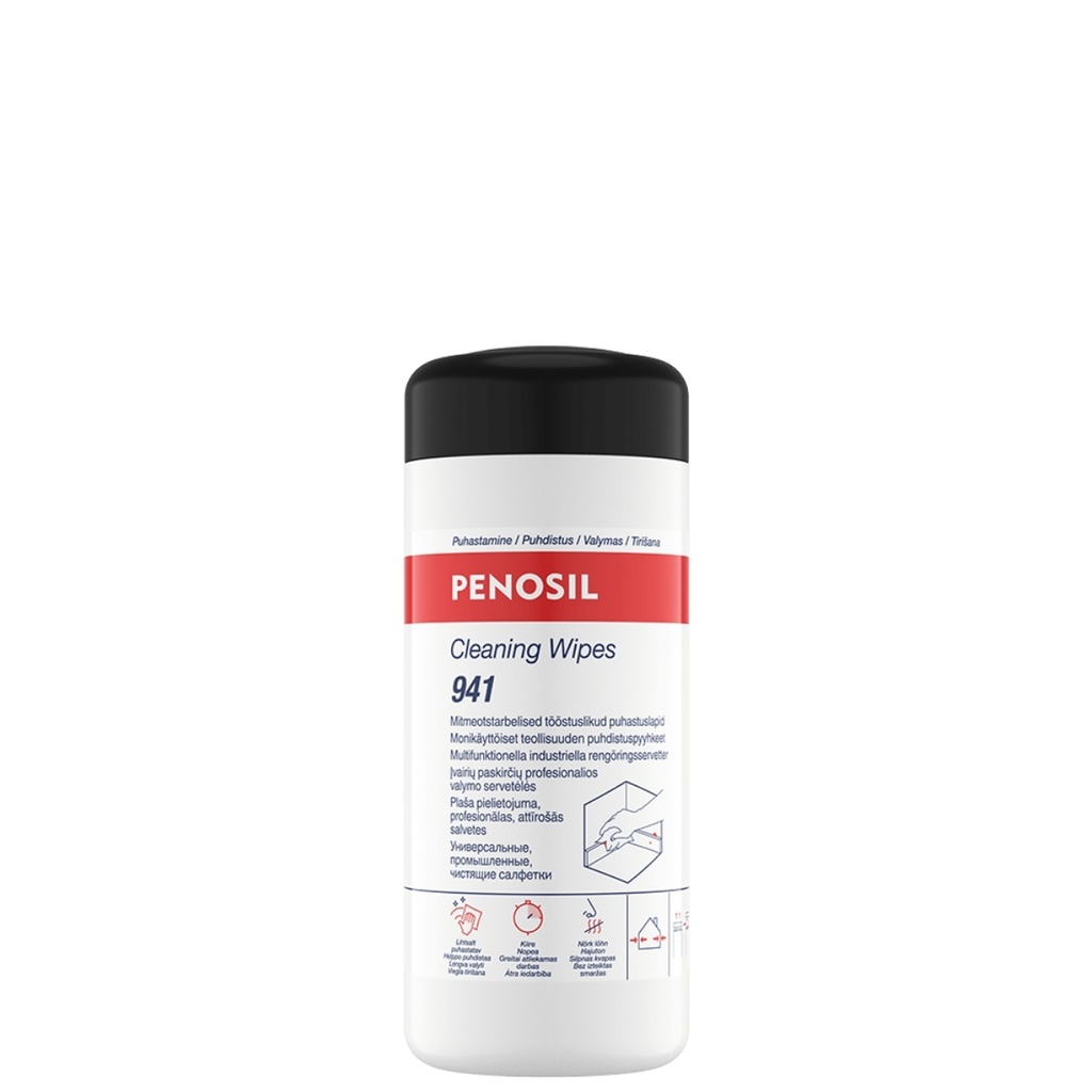 PENOSIL Cleaning Wipes 941 plaša pielietojuma profesionālas attīrošās salvetes